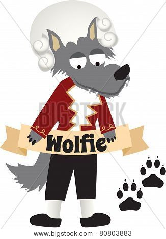 Vector Mozart Wolf - Brown Wolf