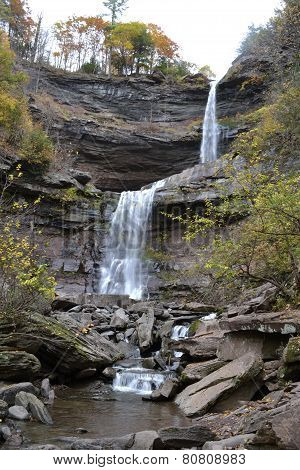 Water falling from the height