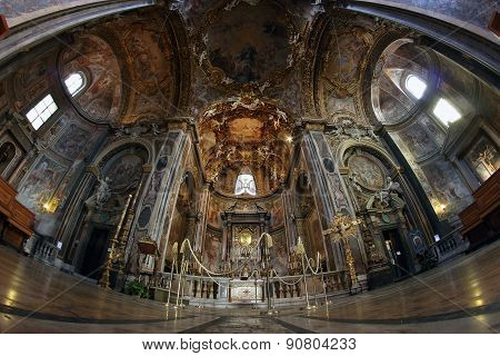 Baroque Altar In Rome