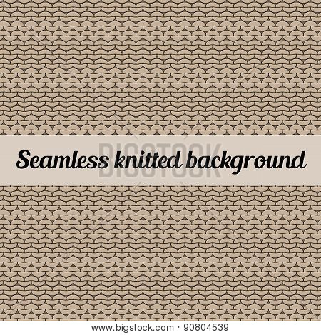 Seamless Knitted Background