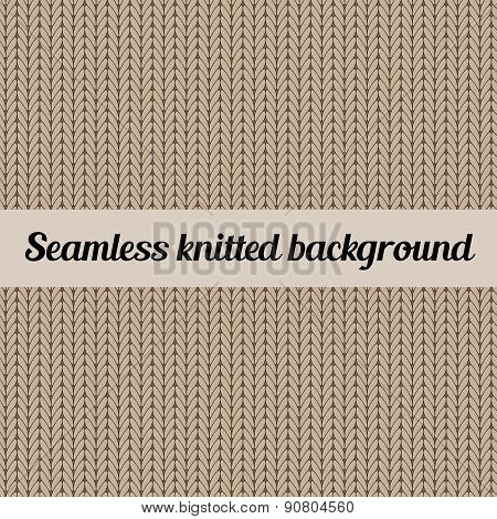 Seamless Knitted Background