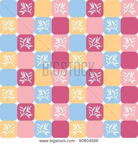 Floral Pattern On Tiles