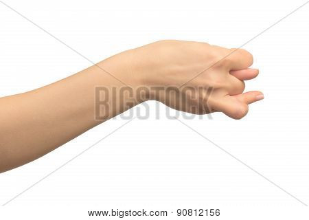 human hand shows gestures