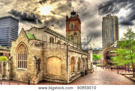 St Giles-without-cripplegate Church In London - England