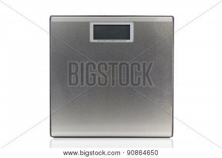 Weighing Apparatus Electric Machine Isolated On White Background.