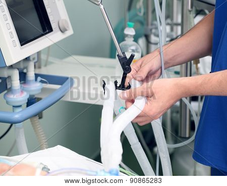 Caring For Accessories Of Patien In Icu
