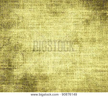 Grunge background of buff burlap texture