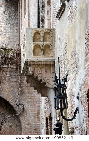 The Famous Balcony of Juliet in Verona