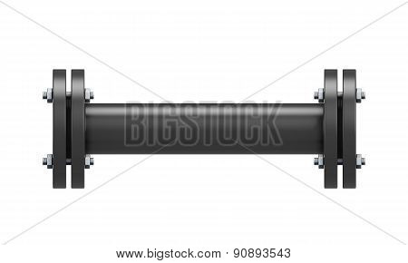 Direct Connection Portion Of The Black Pipe