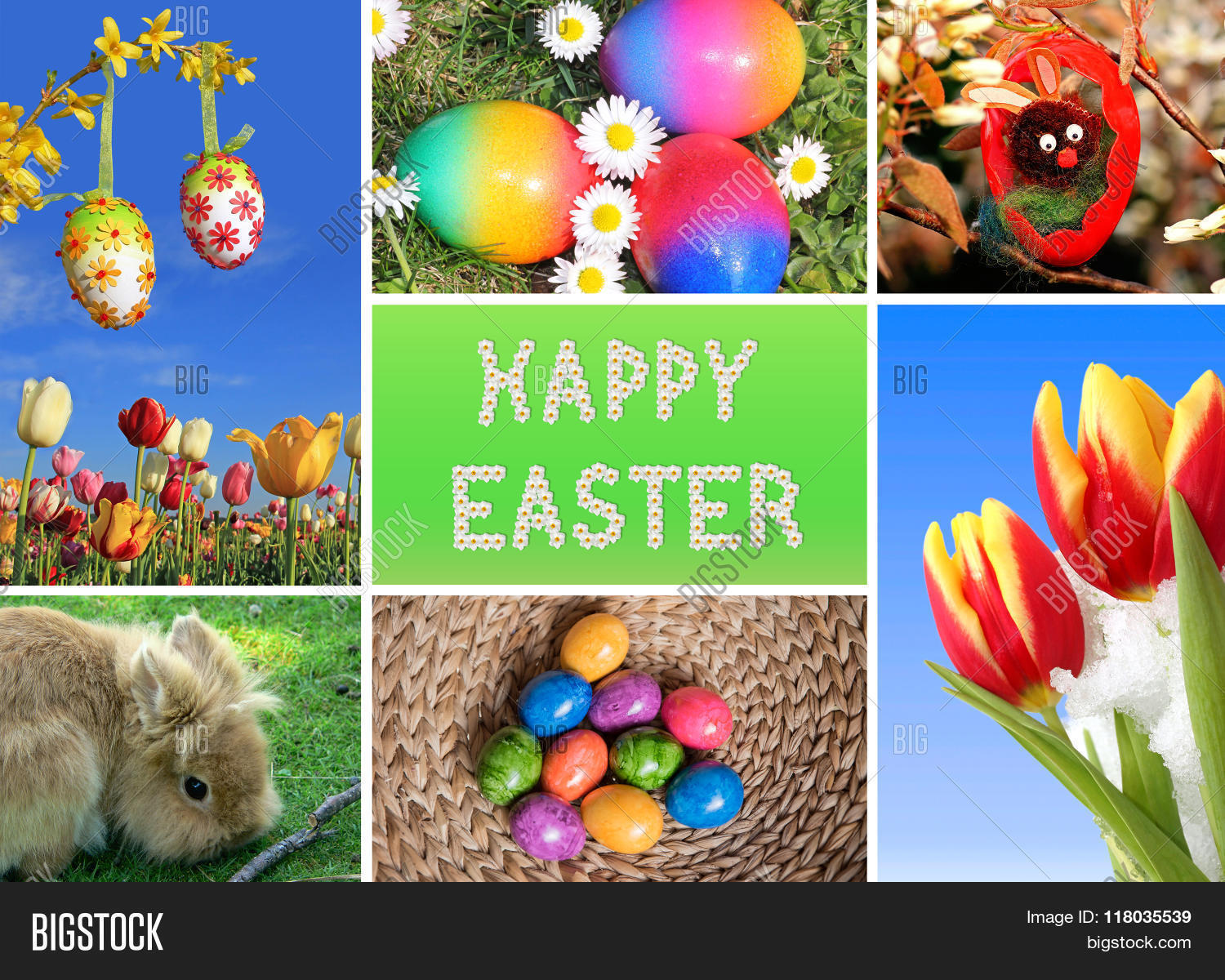 Happy Easter Collage Image & Photo (Free Trial) Bigstock