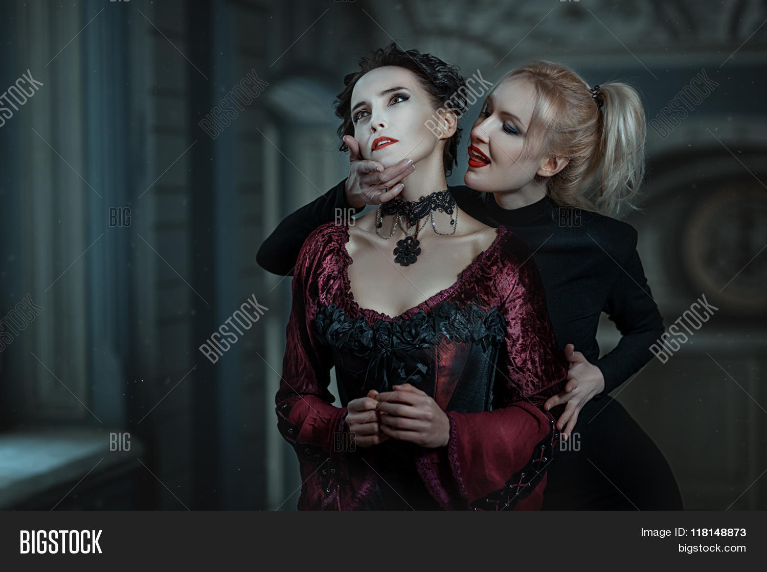 Woman Vampire Bites Image & Photo (Free Trial) | Bigstock