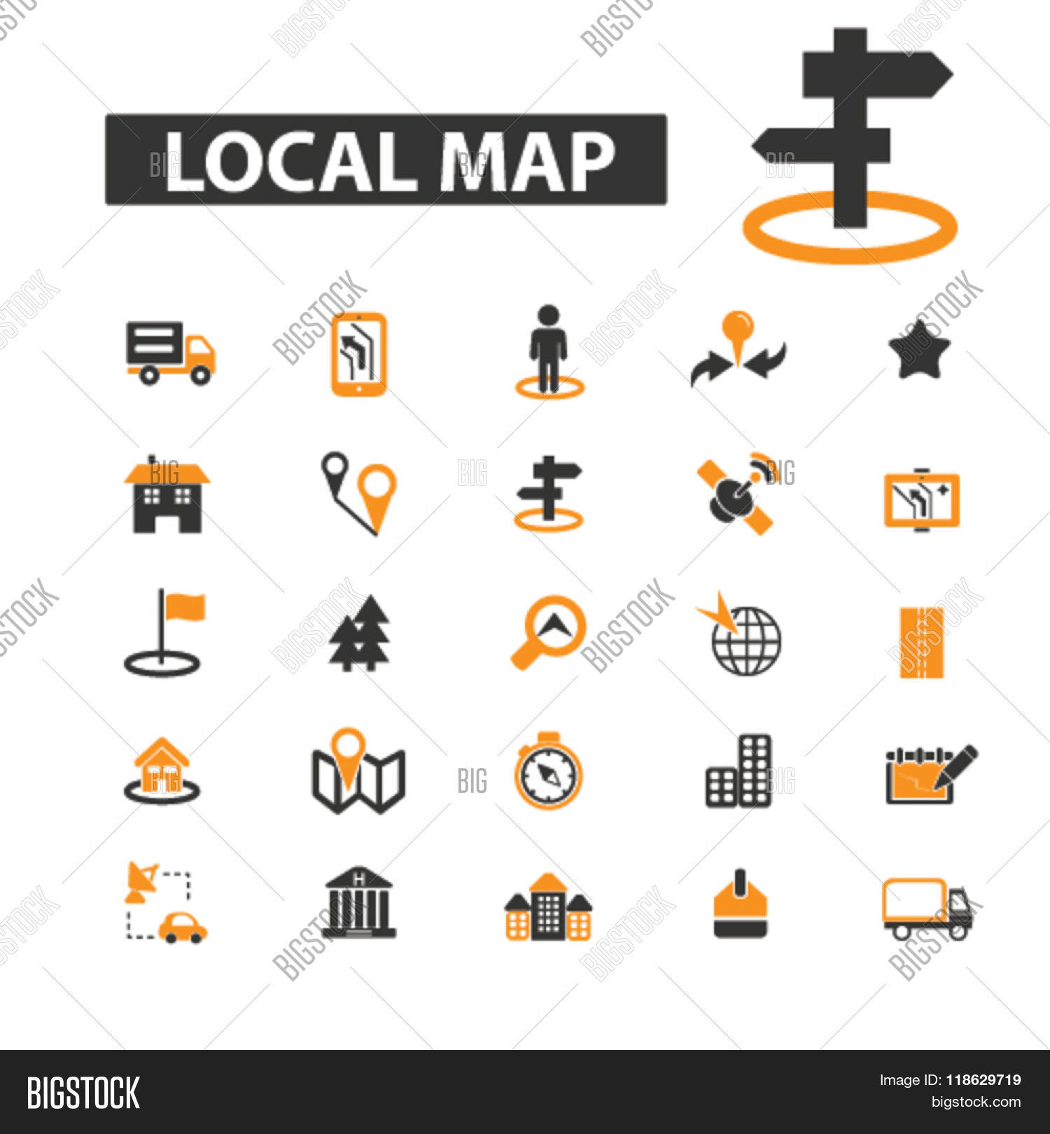 local map icons vector photo free trial bigstock