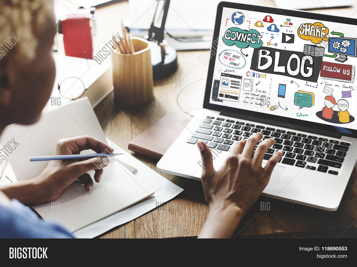 Blog Blogging Social Image & Photo (Free Trial) Bigstock