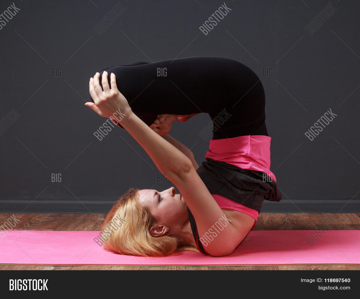 Yoga. Young Blonde Image & Photo (Free Trial) | Bigstock