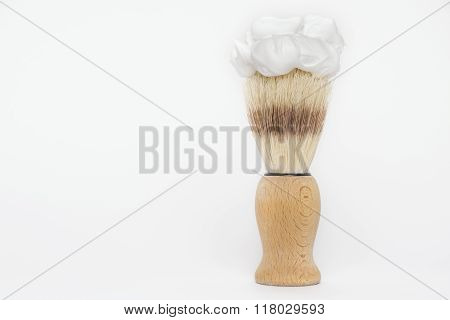 Wooden Classic Shaving Brush With Foam