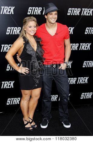 Shawn Johnson and Mark Ballas at the Los Angeles Premiere of 