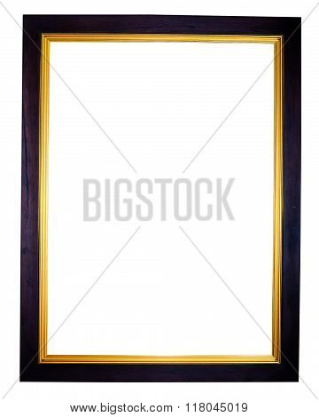 vintage photo frame isolate on white background