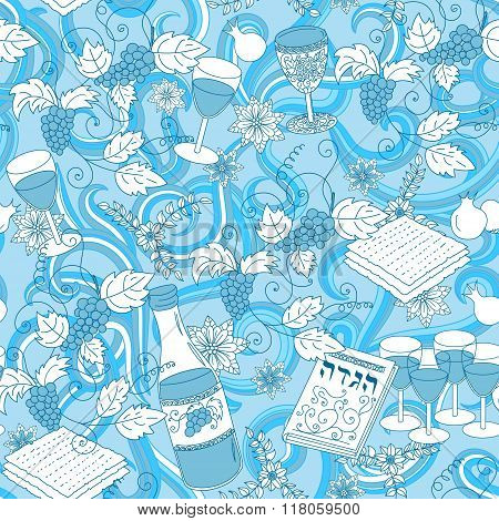 Passover seamless pattern background