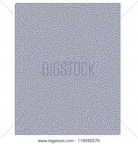 Blue Hexagonal Labyrinph