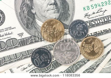 Dollar And Sen Money