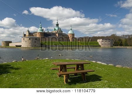 Castle Of Kalmar, Sweden - May 8, 2015: Kalmar Slott (castle) In Kalmar, Sweden, May, 2015