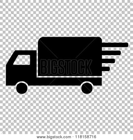 Black vector icon isolated on transparent background