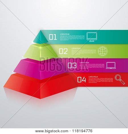 Vector illustration infographics four options