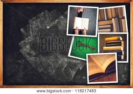Reading Books Photo Collage