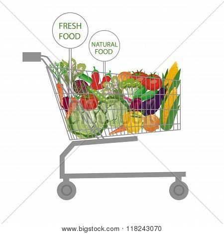 Supermarket shopping cart