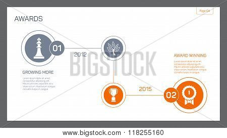 Awards slide template