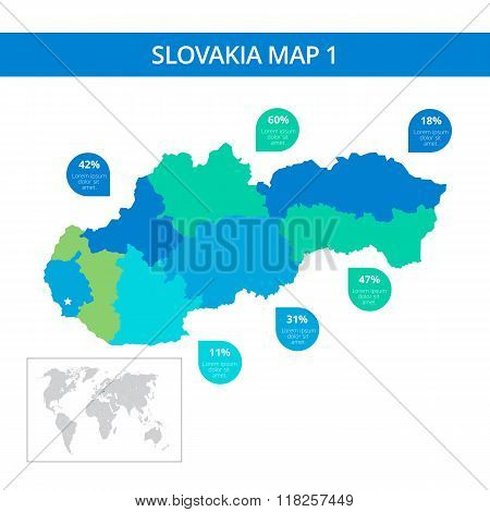Slovakia map template 1