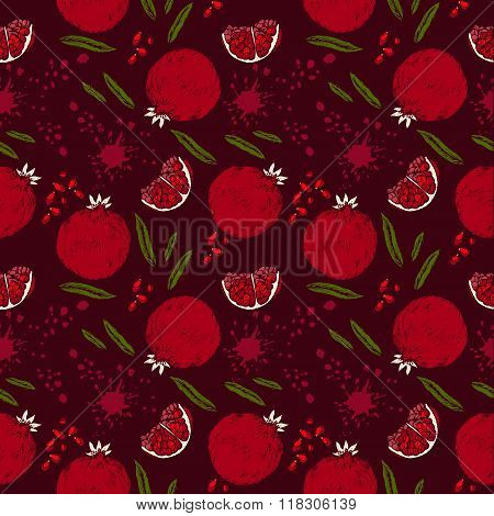 Pattern With Pomegranate