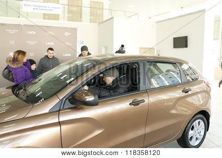 New Russian car Lada XRAY which was submitted on 14 February 2016