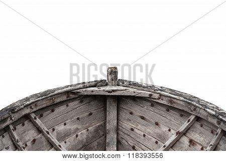 Interior Of An Old Fishing Wood Boat