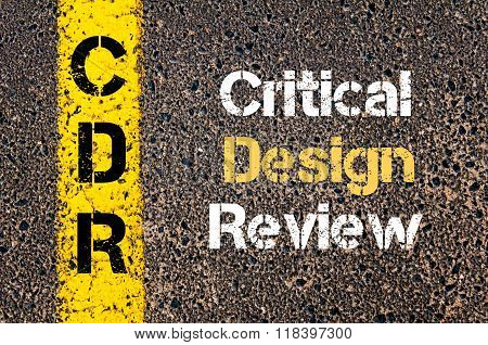Business Acronym Cdr Critical Design Review