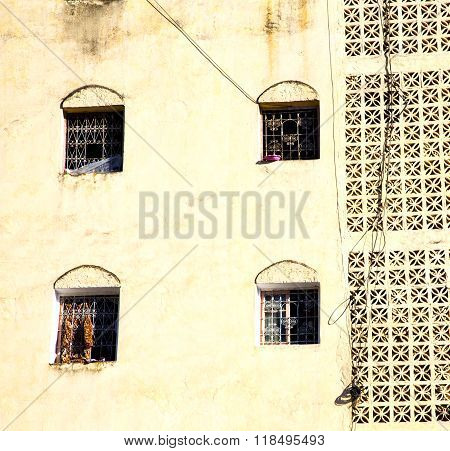 Window In Morocco Africa And Old Construction Wal Brick Historical