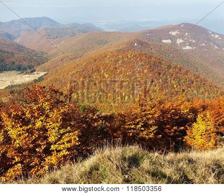 View From Mount Strazov, Strazovske Vrchy, Slovakia