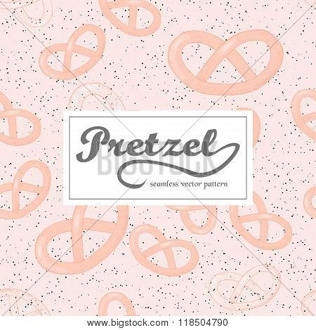 Vector Illustration Hand Drawn Pretzel .