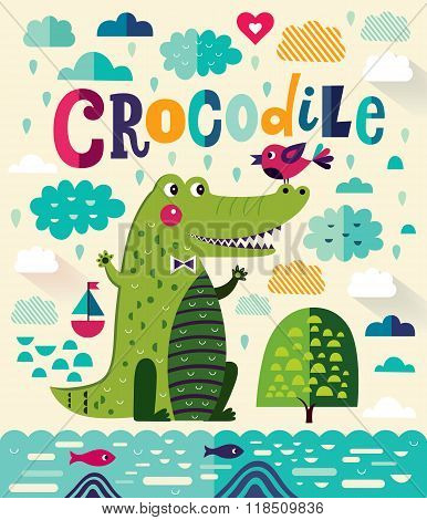 Cute crocodile