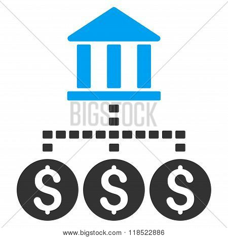 Bank Structure Vector Icon