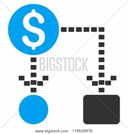 Cashflow Scheme Glyph Icon