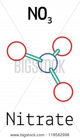 NO3 nitrate molecule