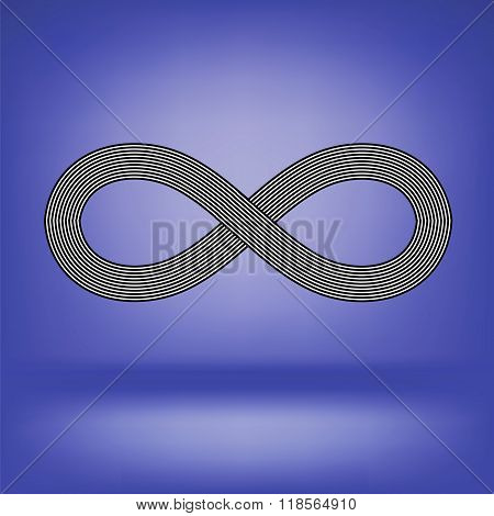 Striped Infinity Icon