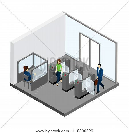 Underground Entrance Illustration