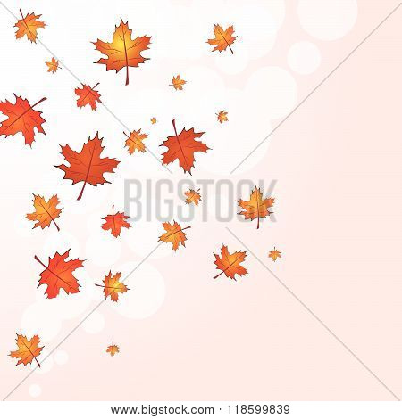 Falling Leaves Abstract background
