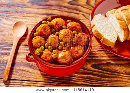 Meatballs tapas meatloaf albondiga recipe from Spain