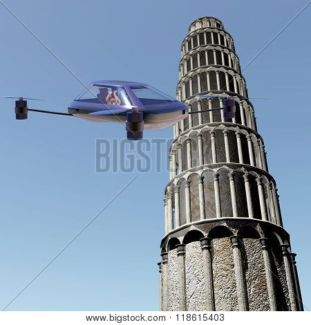Most Advanced Four-axis Manned Vehicles Powered By Elec