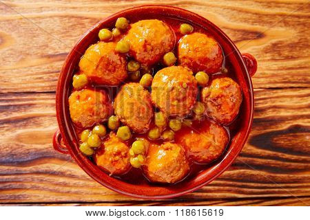 Meatballs tapas meatloaf albondiga recipe from Spain