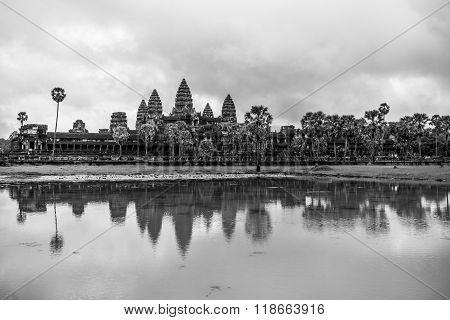Black And White Angkor Wat