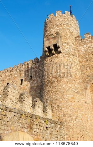 Castle of Siguenza, of Arab origin was built in the 12th century is now Parador Nacional de Turismo, Guadalajara, Castilla La Mancha, Spain